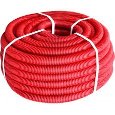 Труба гофрована важка (750Н) e.g.tube.pro.11.16 (50м).red,червона