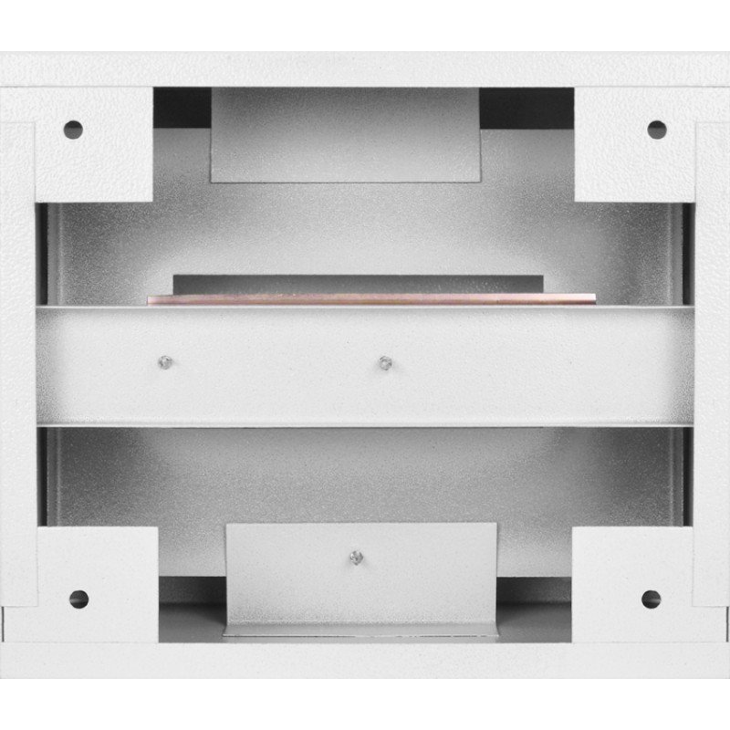 Корпус e.mbox.stand.n.06.z металевий, під 6 мод., навісний, з замком