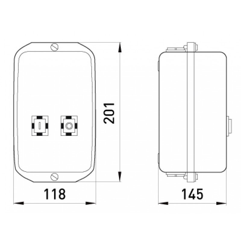 Електромагнітний пускач e.industrial.ukq.40mb.230v, 40А, 230В