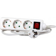 Подовжувач e.es.3.5.z.s.b 3 гнізда, 5м, з з/к, з вимикачем, baby protect