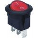 Перемикач клавішний e.switch.key.01, 3 pin, з індикацією
