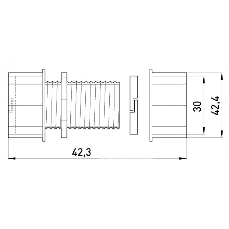 З'єднувач металевий e.industrial.pipe.connect.collet.1", цанговий