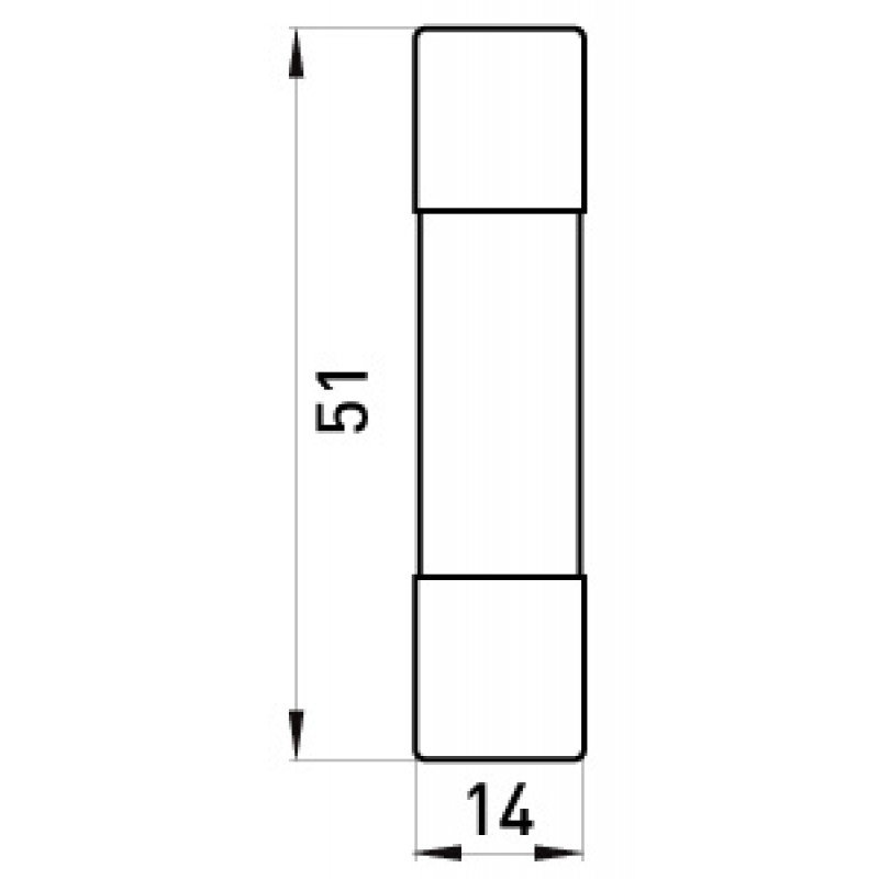 Запобіжник плавкий e.fuse.1451.63, типорозмір 14х51, 63А
