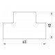 Т-з'єднувач e.trunking.t.channel.stand.20.10 для короба 20х10мм