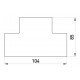 Т-з'єднувач e.trunking.t.channel.stand.60.40 для короба 60х40мм