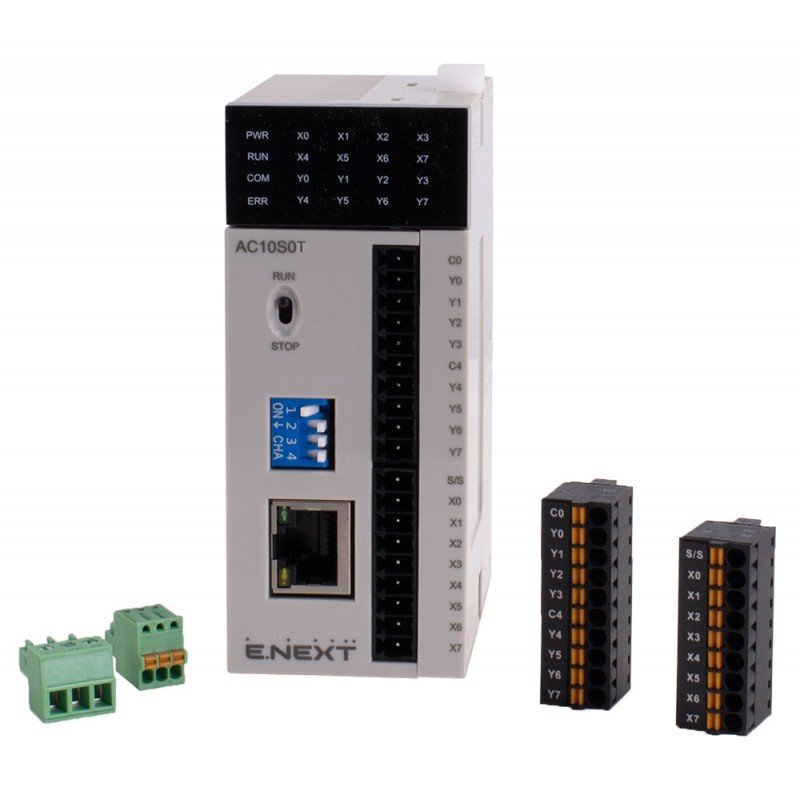 Програмований логічний контролер серії АС 24В 6DI 4DO (NPN) 1 RS485 1 Ethernet
