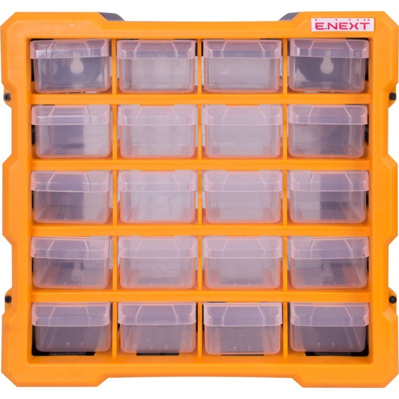 Органайзер пластиковий, e.toolbox.pro.18, 20-секційний 267х157х262мм