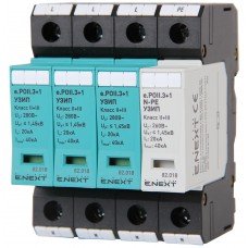 ПЗІП e.POII.3+1 клас II+III, 3 полюси + N-PE