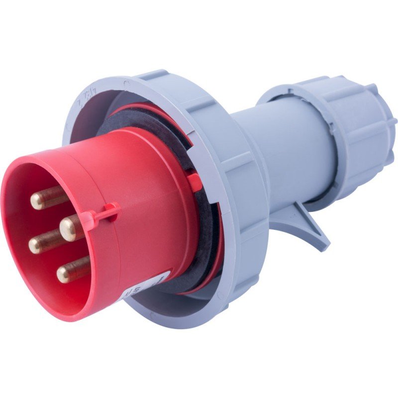 Силова вилка переносна e.plug.014.16.67, 4п., 400В, 16А, IP 67