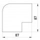 Зовнішній кут e.trunking.blend.out.stand.60.60 для короба 60х60мм
