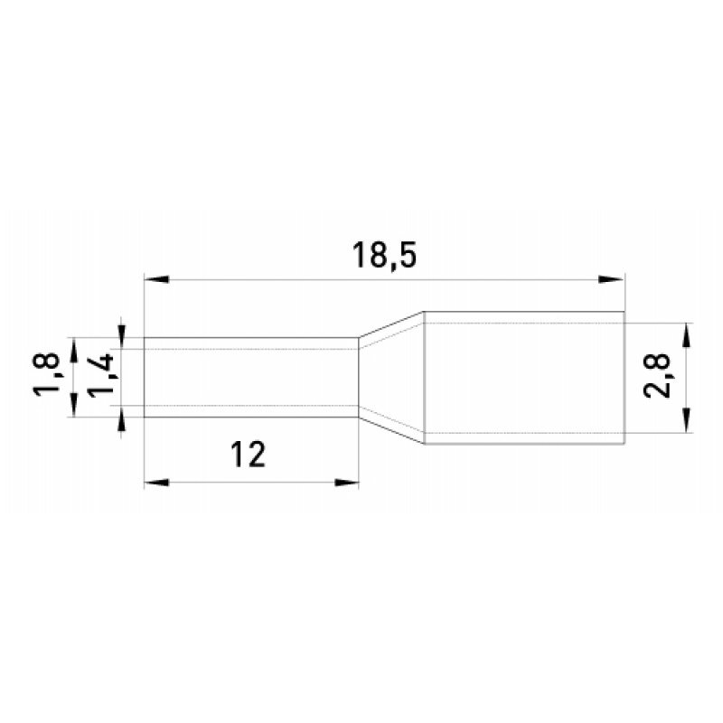 Ізольований наконечник втулковий e.terminal.stand.e1012.green 1,0 кв.мм, зелений