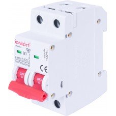 Модульний автоматичний вимикач e.mcb.pro.60.2.B 1 new, 2р, 1А, В, 6кА, new