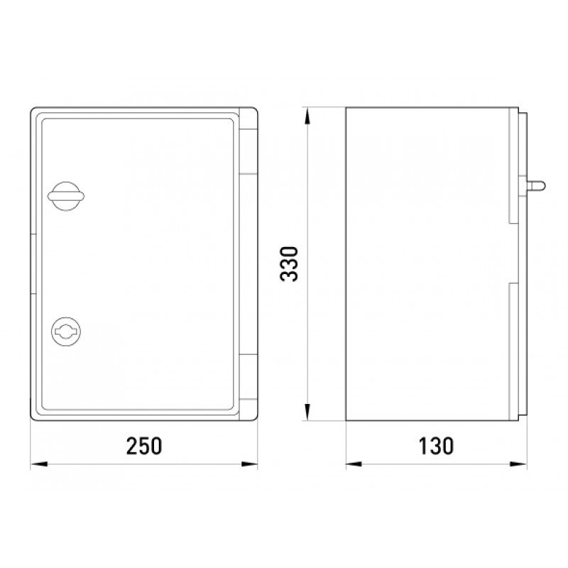 Корпус удароміцний з АБС-пластика e.plbox.250.330.130.blank, 250х330х130мм, IP65