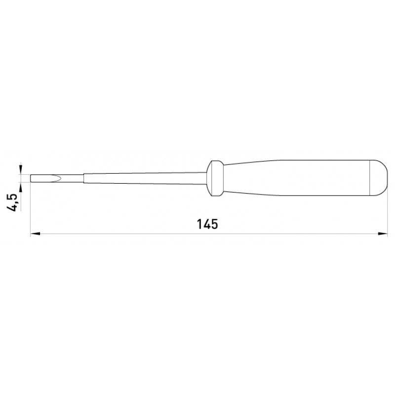 Індикатор e.tool.test03 155х4,5 прямий шліц АС100-500В