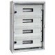 Корпус удароміцний з АБС-пластика e.plbox.400.600.200.60m.tr, 400х600х200мм, IP65 з прозорими дверцятами та панеллю під 60 модулів