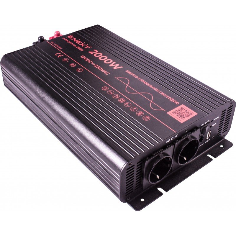 Інвертор e.inv.pro.nc.2000 12/220В 2000Вт, чистий синус