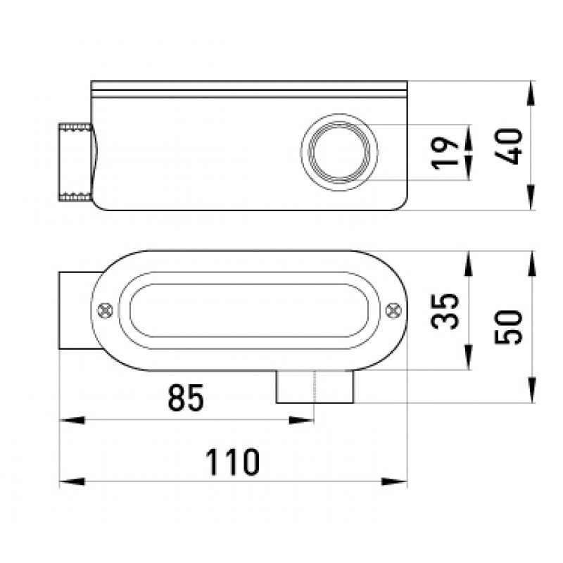 З'єднувач ревізійний Г-подібний e.industrial.pipe.db.revise.elbow.1/2" для труб 1/2"