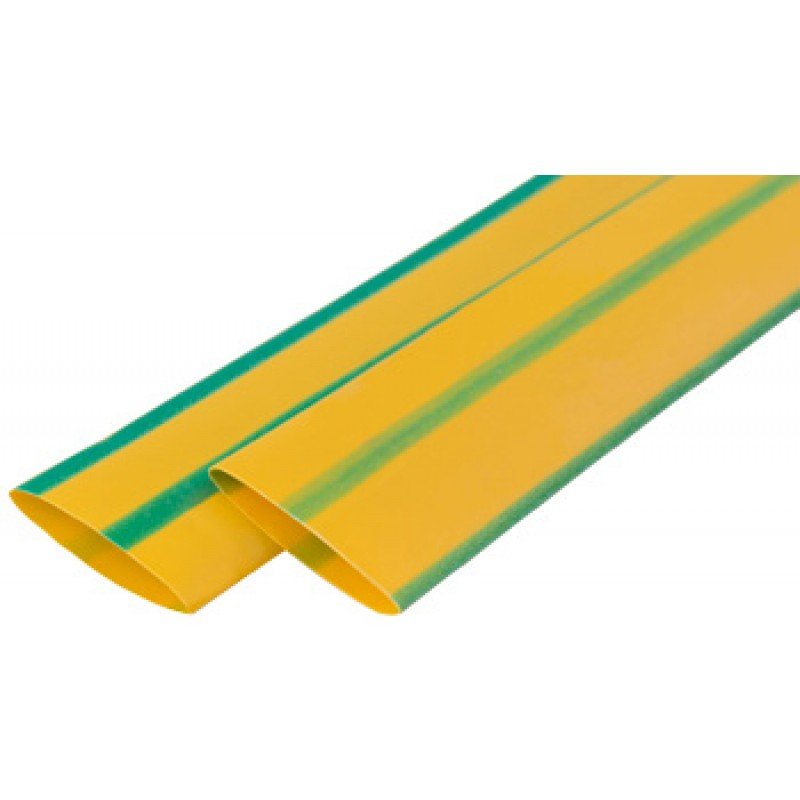 Термоусаджувальна трубка e.termo.stand.4.2.yellow-green, 4/2, 1м, жовто-зелена