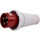 Силова вилка переносна e.plug.pro.4.125, 4п., 380В,IP 67, 125А (044)