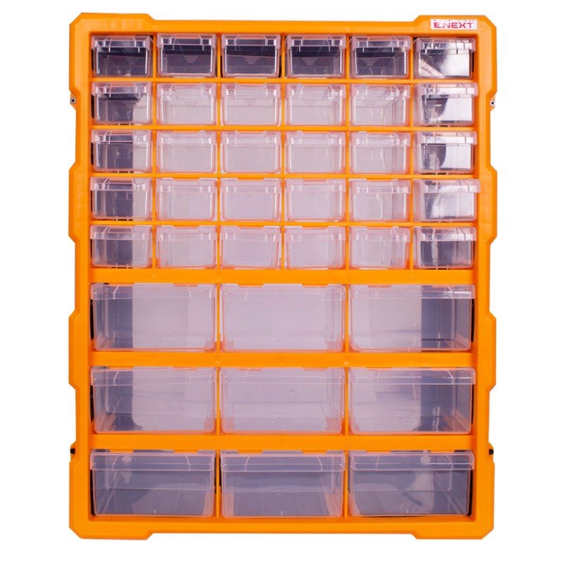 Органайзер пластиковий, e.toolbox.pro.21, 24" 39-секційний 381х157х475мм
