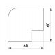 Зовнішній кут e.trunking.blend.out.stand.60.40 для короба 60х40мм