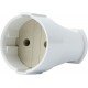Розетка переносна e.socket.001.10.white, без з/к,10А біла