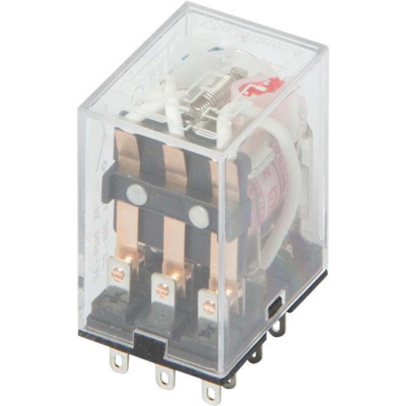 Реле проміжне e.control.p536L з Led індикацією 5А, 3 групи контактів, котушка 230В АC