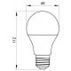 Лампа світлодіодна e.LED.lamp.stand.A60.E27.7.4000, 7Вт, 4000К 110лм/Вт