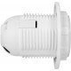 Патрон пластиковий e.lamp socket with nut.E27.pl.white, Е27 з гайкою, білий