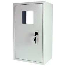 Корпус e.mbox.stand.n.f1.0.z металевий, під 1-ф. лічильник, порожня, навісний, з замком