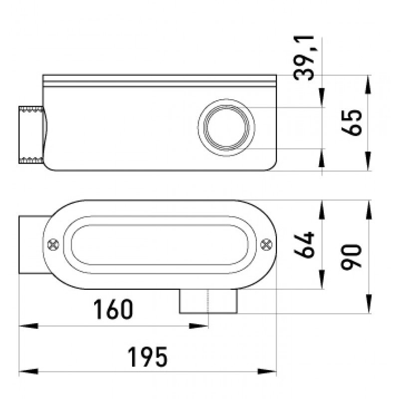 З'єднувач ревізійний Г-подібний e.industrial.pipe.db.revise.elbow.1-1/4" для труб 1-1/4"