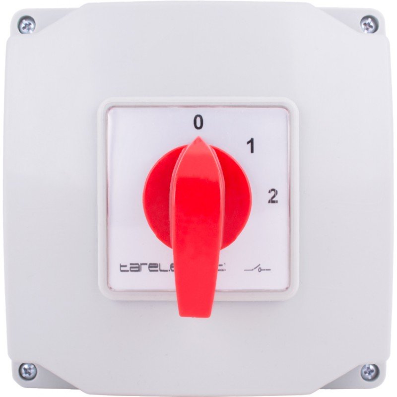 Пакетний перемикач LK63/4.322-ОВ/45 в корпусі, 0-1-2, 63А, IP44