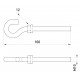 Анкерний гак e.anchor.hook.pro.M10.12.100, М10, 12х100мм