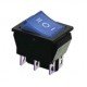 KCD2-203N BL/B 220V Перемикач 1 клав. перекидний синій з підсвічуванням TNSy