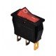 KCD3-101N R/B 220V Перемикач 1 клав. червоний з підсвіткою TNSy