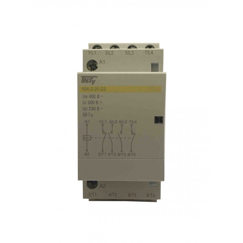 Контактор модульний КМ-2-25-22 25А 230AC 2NO-2NC 4р 2мод. TNSy