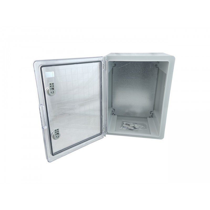 Корпус пластиковий ЩМПп-400х300х220мм пр. дв. ABS IP65 TNSy