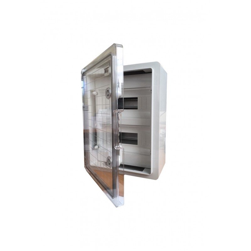 Корпус пластиковий ЩРН-П-24 PRO, пр. дв. ABS IP65 12х2 300х400х170 TNSy