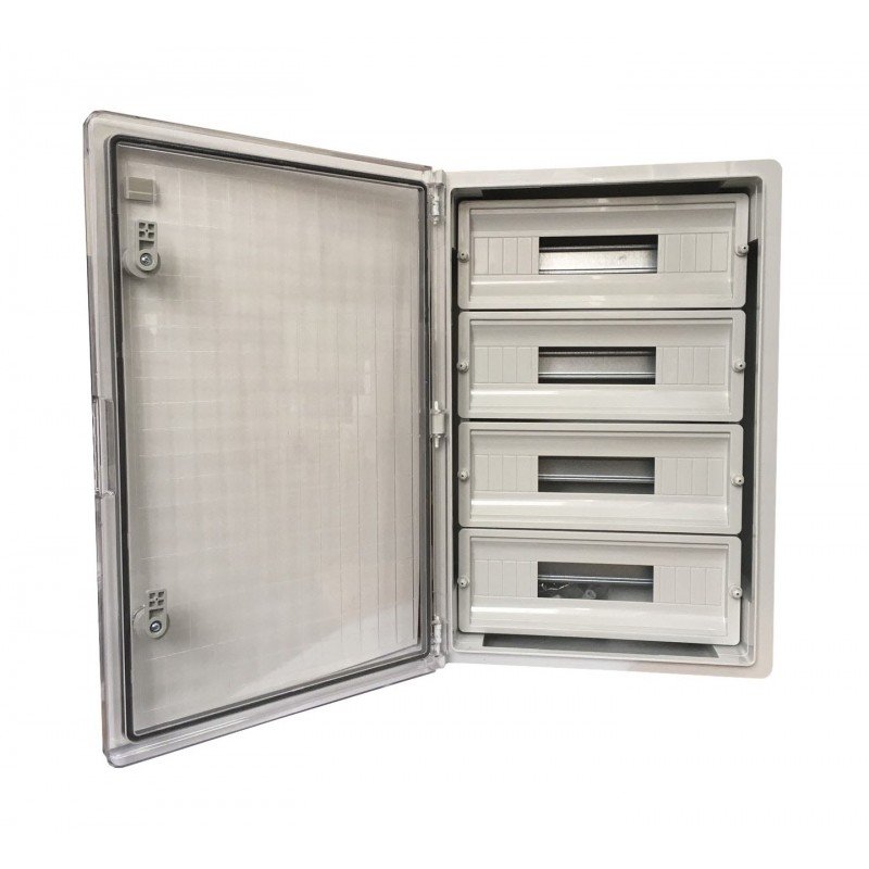 Корпус пластиковий ЩРН-П-68 PRO, пр. дв. ABS IP65 17х4 400х600х200 TNSy