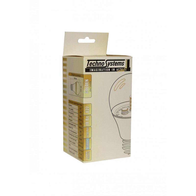 Лампа світлодіодна LED Bulb-A80-18W-E27-220V-6500K-1620L GOLDEN TNSy