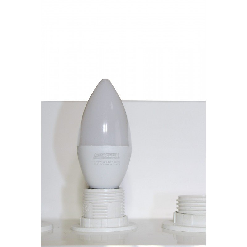 Лампа світлодіодна LED Bulb-C37-6W-E14-220V-6500K-630L GOLDEN TNSy