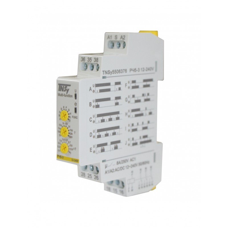 Реле часу РЧб-3 12-240V AC/DC (3C/Ox8A_AC1) 10 функцій TNSy