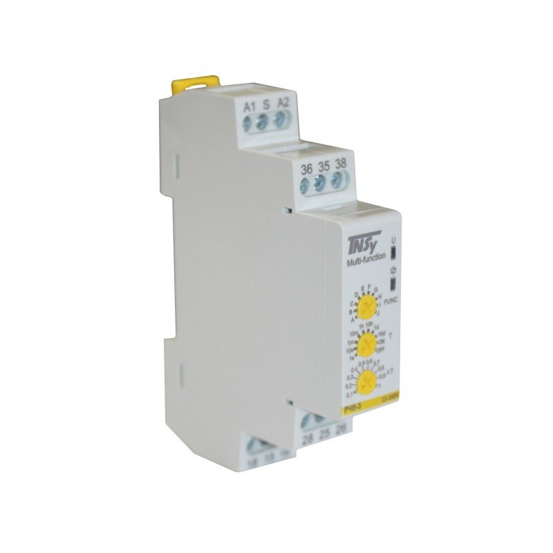Реле часу РЧб-3 12-240V AC/DC (3C/Ox8A_AC1) 10 функцій TNSy