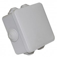 Розподільча коробка 100*100*50N IP55 PP RAL9035 6 вводів сіра TNSy