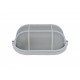 Світильник НПП1202-100W-E27-IP65 овал білий з решіткою TNSy