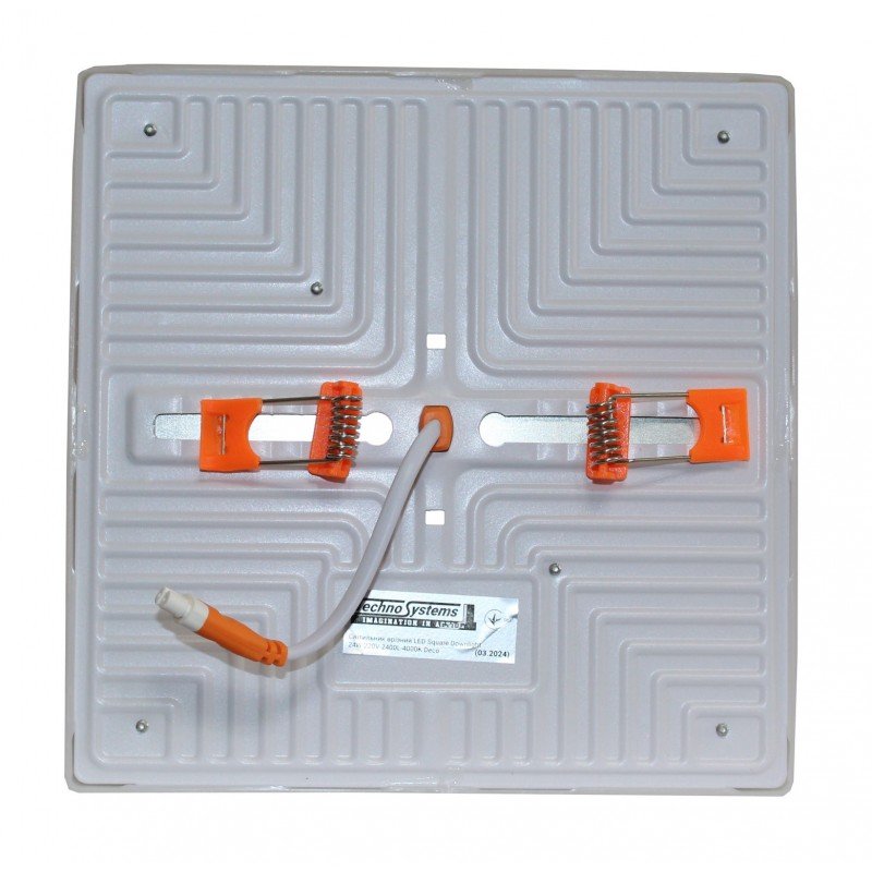 Світильник врізний LED Square Downlight 24W-220V-2400L-4000K Deco (доунлайт квадрат) TNSy