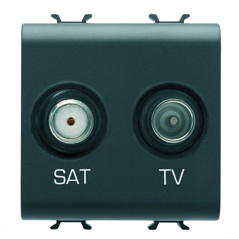 Розетка TV+SAT Chorusmart 2M чорний GEWISS