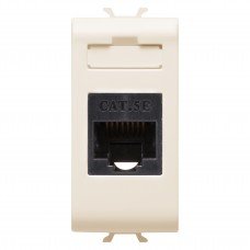 Розетка інтернет Chorusmart RJ45 1M CAT.5E UTP слонова кістка GEWISS