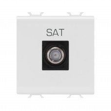 Розетка TV/SAT Chorusmart FEMALE CONN 2M сатиновий білий GEWISS