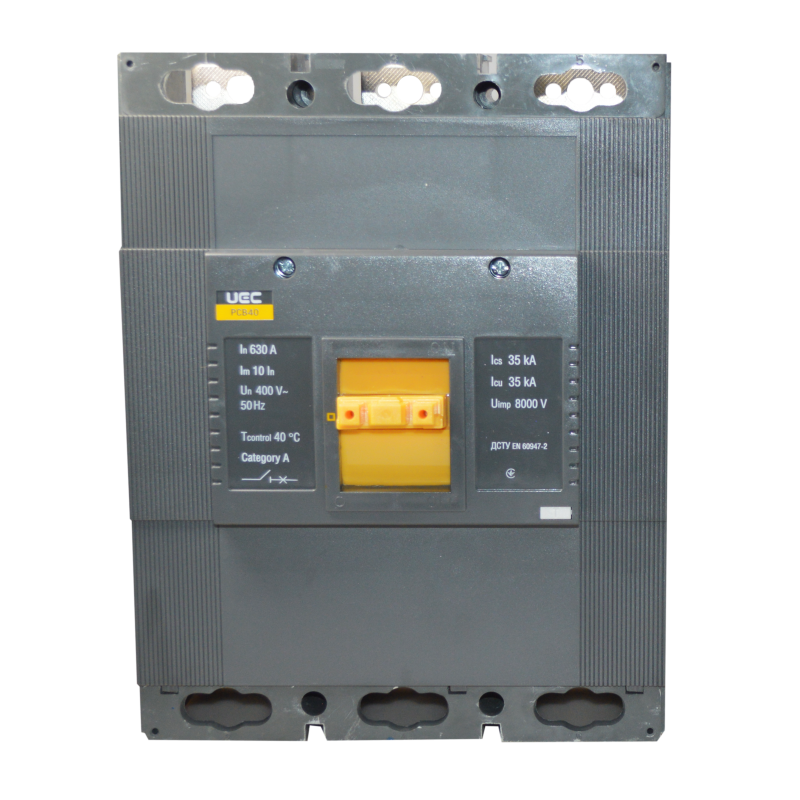 Автоматичний вимикач PCB40 3Р 630А 35кА UEC